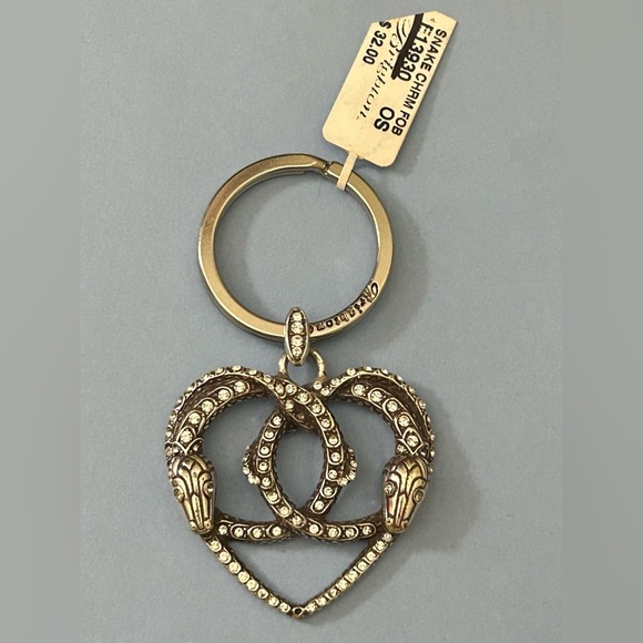 NWT Brighton Snake Charm‎ Key Fob Ring - Picture 1 of 2